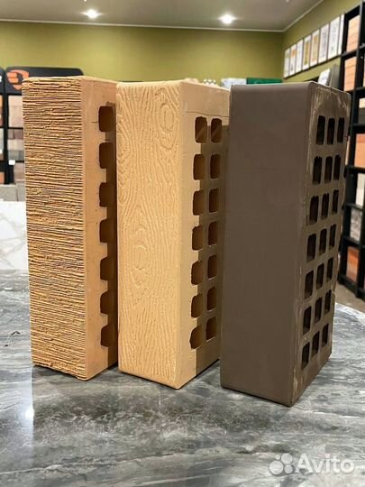 Лицевой кирпич солома бархат жкз М175