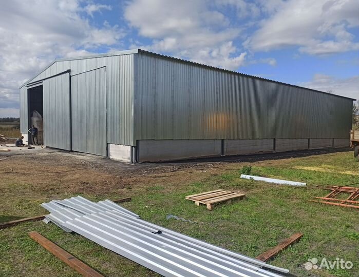 Быстровозводимые ангары прямостенный новый