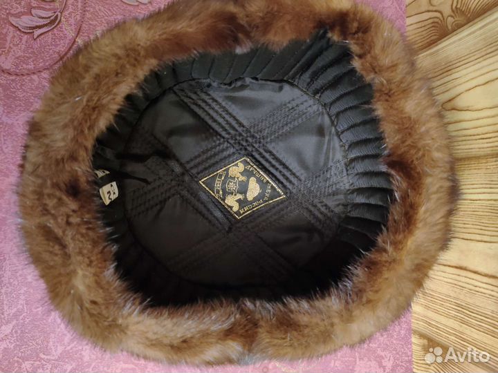 Шапка Мужская,Норка ссср/Русский Мех/р.58