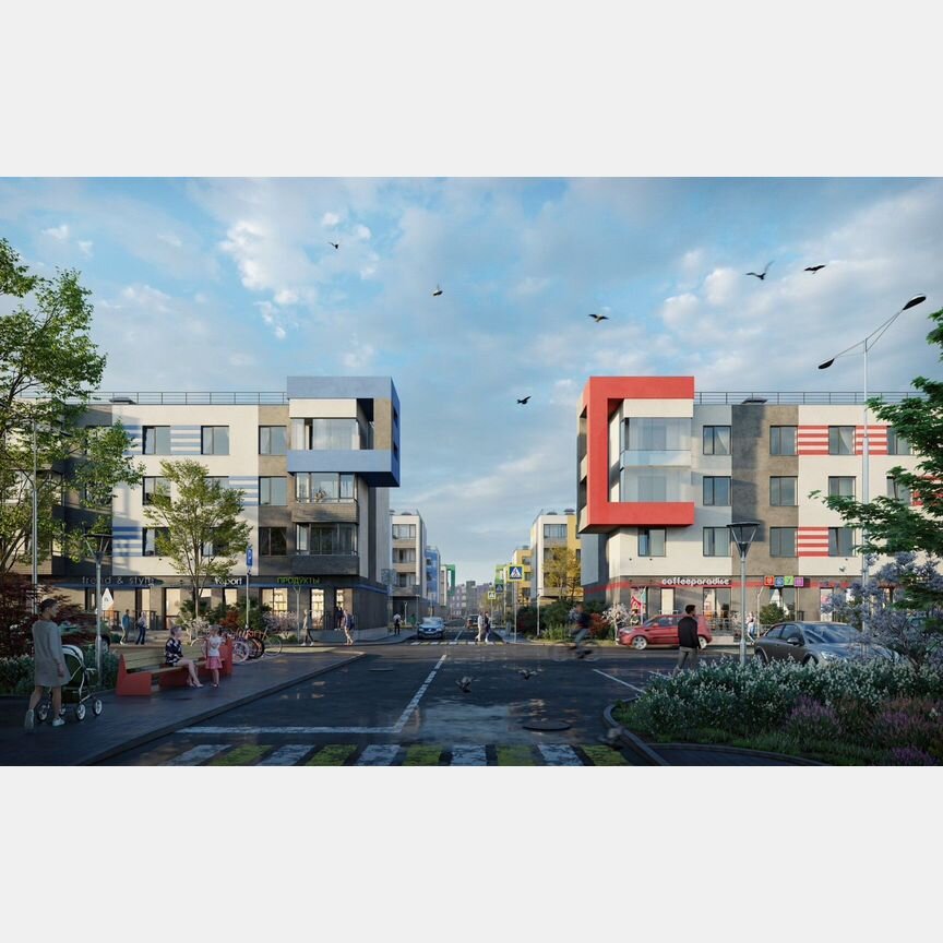 2-к. квартира, 54,4 м², 1/4 эт.