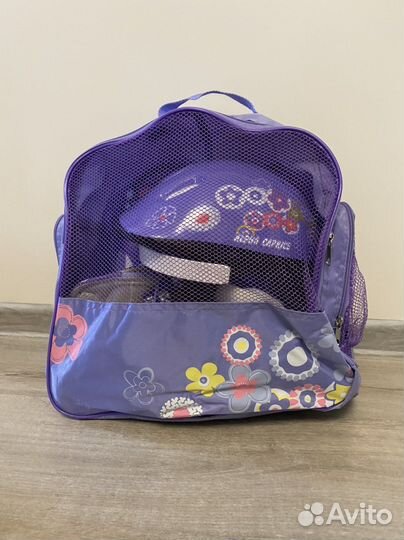 Детские ролики и защита, размер 34-37