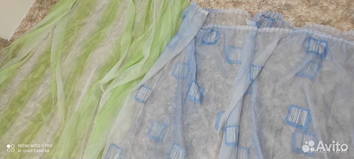 Тюль пакетом б/у