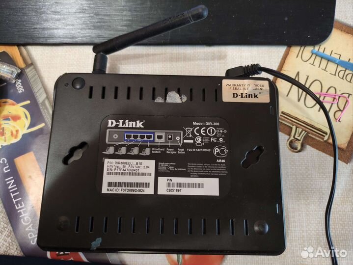 Wifi dlink dir300 (не рабочий) + блок питания