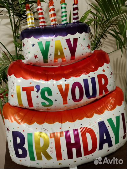 Воздушный шары с Днём рождения