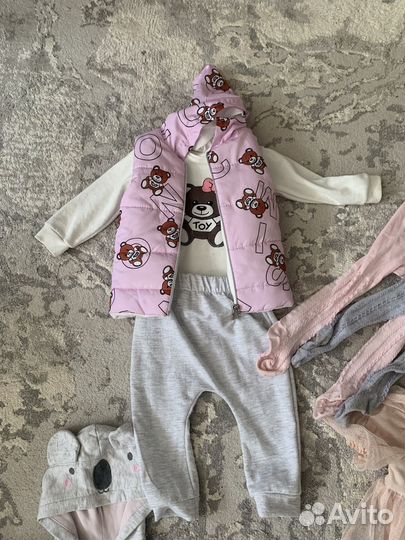 Пакет вещей на девочку 80-86