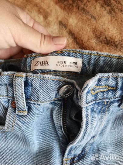 Джинсы zara для девочки 116