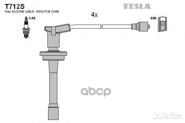 Провода высоковольтные T712S tesla