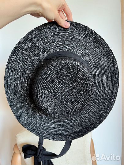 Шляпа женская соломенная