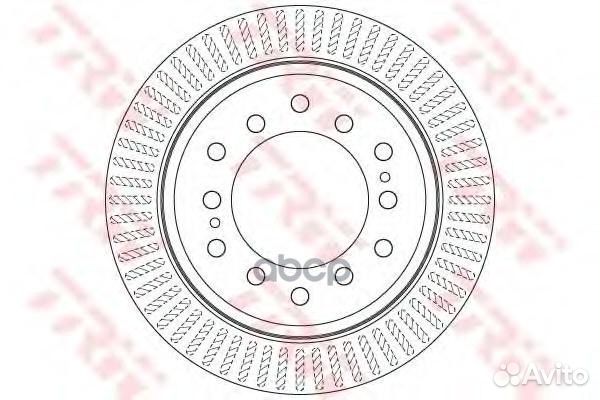Диск тормозной зад DF6342 TRW