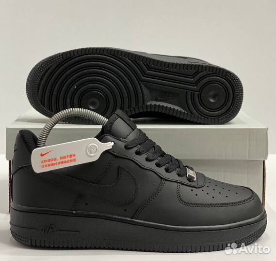 Кроссовки Nike Air force чёрные 3