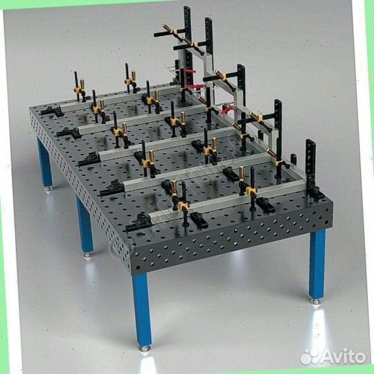 Сварочный 3D стол 2000х1000х100 толщиной 10 мм