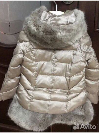 Пуховик зимний детский для девочки