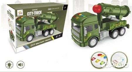 Светящаяся музыкальная машина Военная