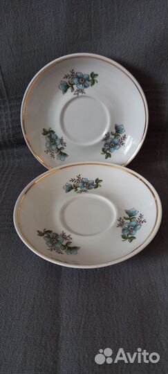 Блюдца Чайка чайные, кофейные ссср(посуда винтаж)