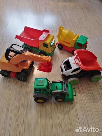 Большие машины. Мусоровоз. Автокран