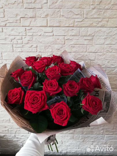 Букет из 17 розы Цветы Красноярск