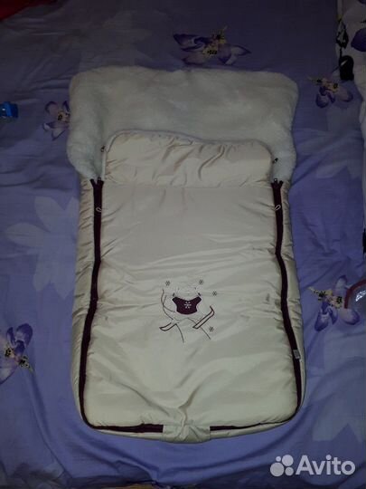 Конверт детский новый шерстяной мех