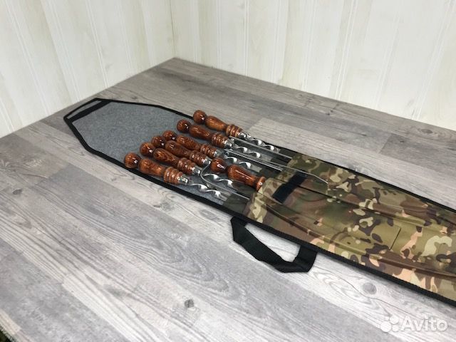 Комплект шампуров в чехле на подарок 11 предметов