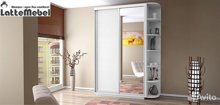 Шкаф купе с зеркалом
