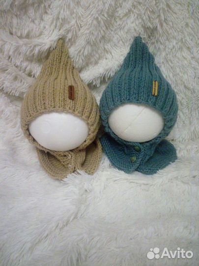 Шапка детская, пинетки