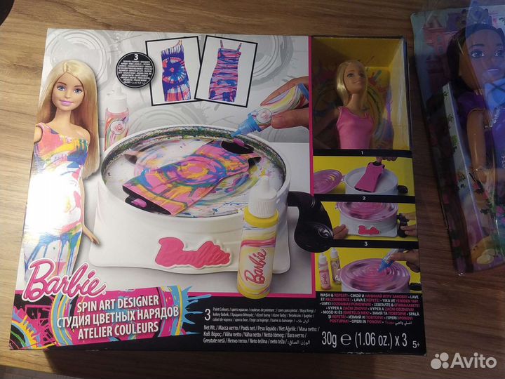 Barbie spin art designer/ студия цветных нарядов