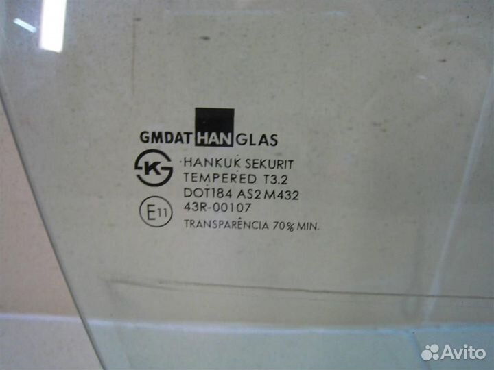 Стекло переднее правое Chevrolet Aveo T250 2007