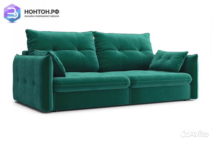 Диван тик-так Нортон изумрудный