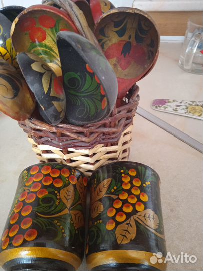 Деревянные ложки хохлома