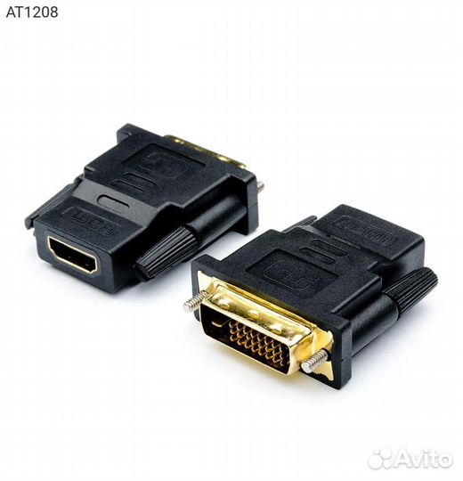 Переходник atcom DVI-D (M) - hdmi (F), AT1208