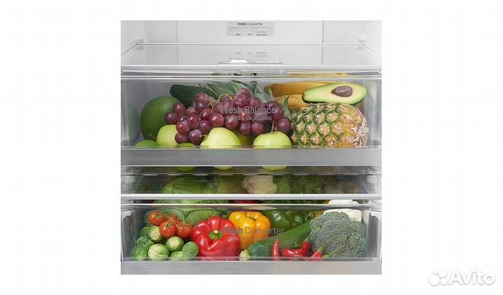 Холодильник LG GB-B59pzpfs нержавеющая сталь