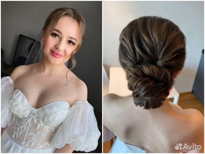 Прическа и макияж на свадьбу