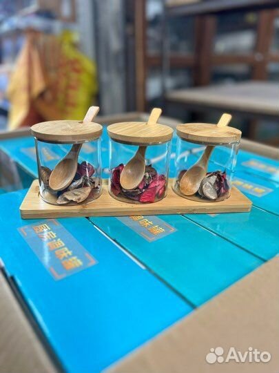 Набор банок для специй и чая