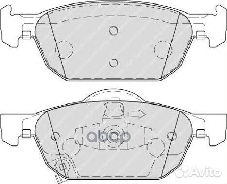 Колодки тормозные, передние FDB4269 Ferodo