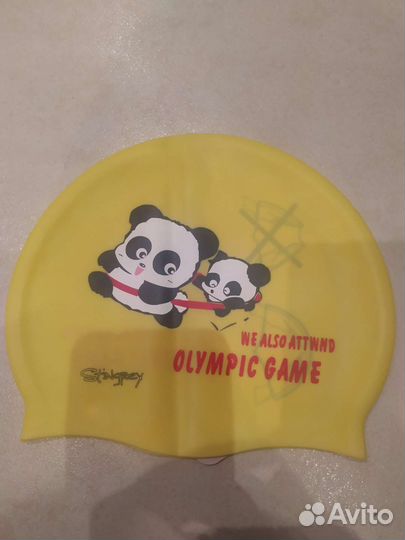 Шапочка для плавания силикон, декатлон тканевая