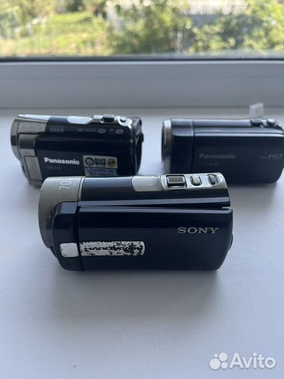 Камеры sony dcr-sx45, panasonic sdr70, sd40