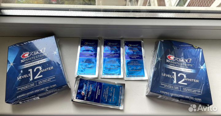 Полоски для отбеливания зубов Crest 12 Level