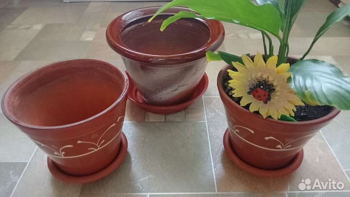 Горшок керамический, кашпо