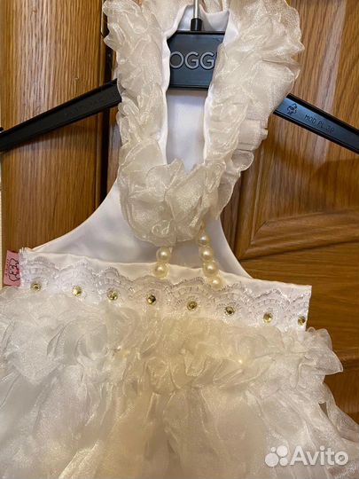 Платье для собачки, от холки 29 см, обхват 40