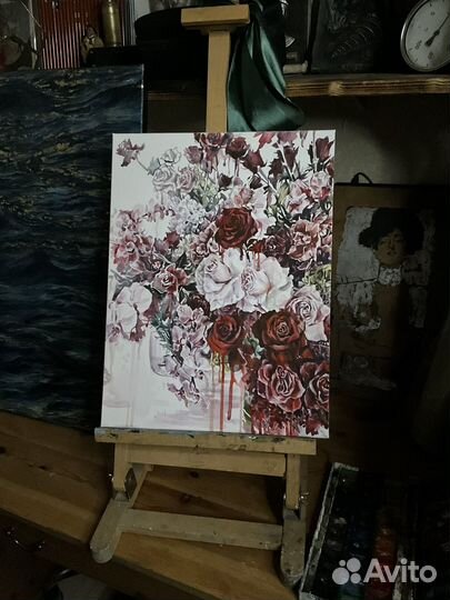 Интерьерная картина букет цветов