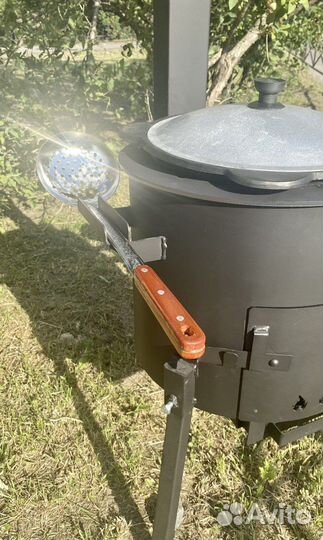 Чугуный казан + печь + шумовка