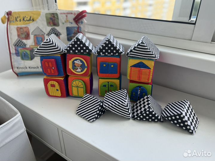 Кубики мягкие развивающие игрушки