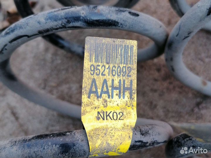Задние пружины авео т300