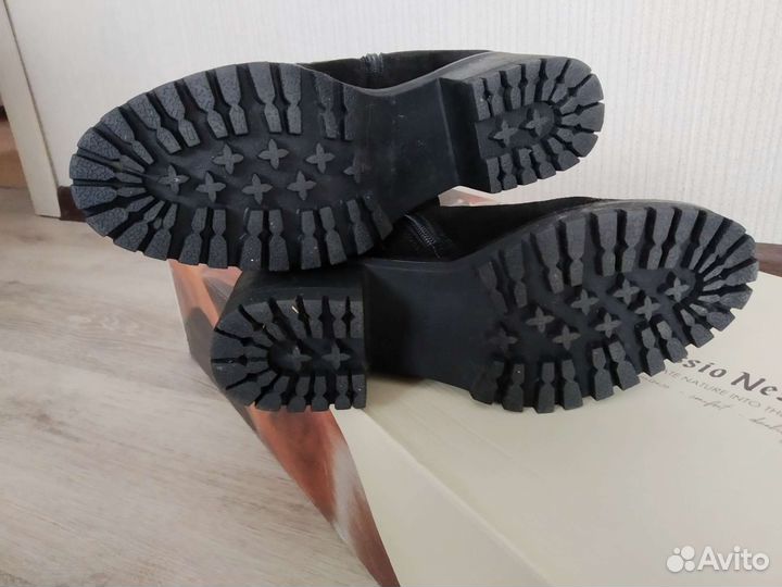 Сапоги замшевые, зимние