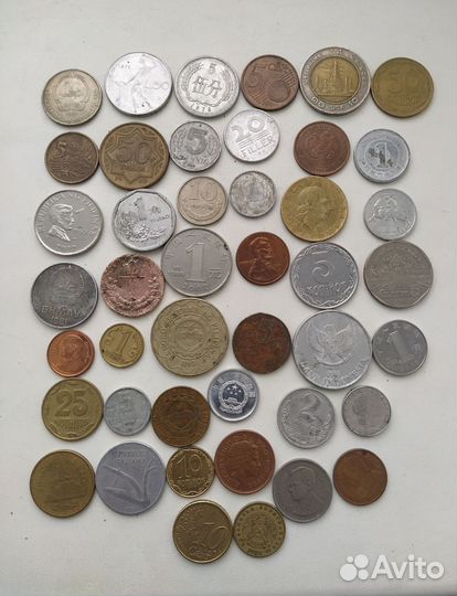 Коллекция иностранных монет - монеты мира