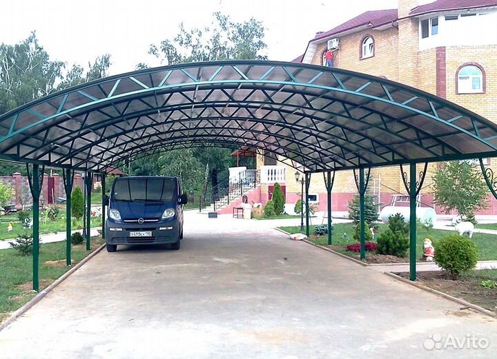 Навес для авто 5х5.5