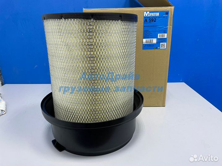 Фильтр воздушный A592 Мерседес Актрос с крышкой