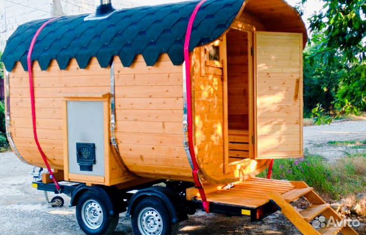 Баня бочка Квадро- Кедр