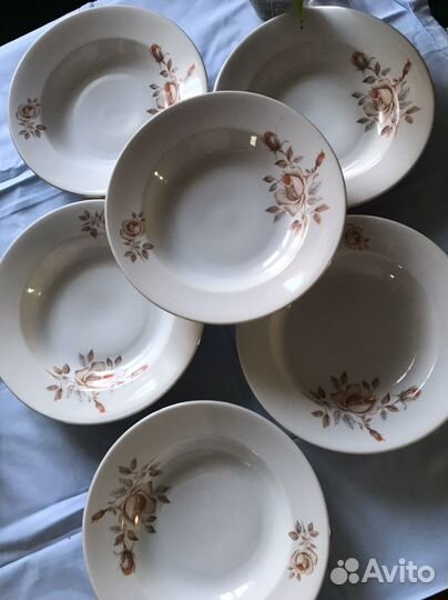 Тарелки СССР большие порционные
