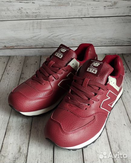 Кроссовки мужские кожаные на меху NEW balance 574