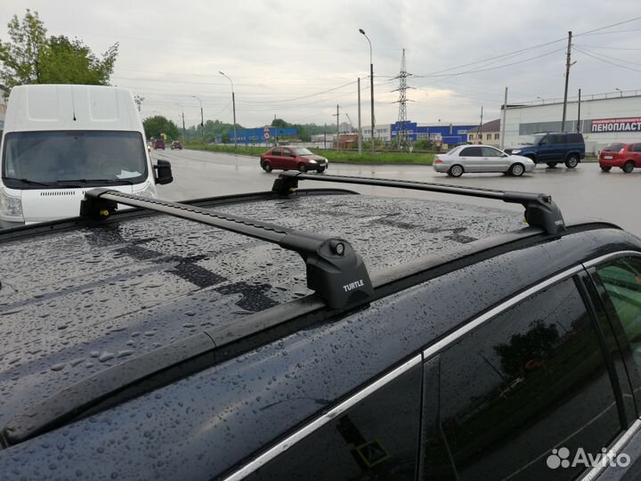 Багажник Turtle на интегрированные рейлинги черный